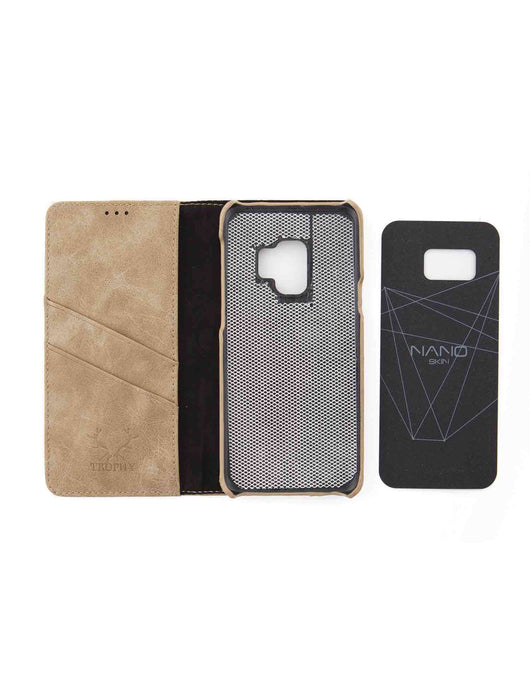 Plånboksfodral Samsung S9 Magnet Wallet (Light Brown) - RP of Sweden