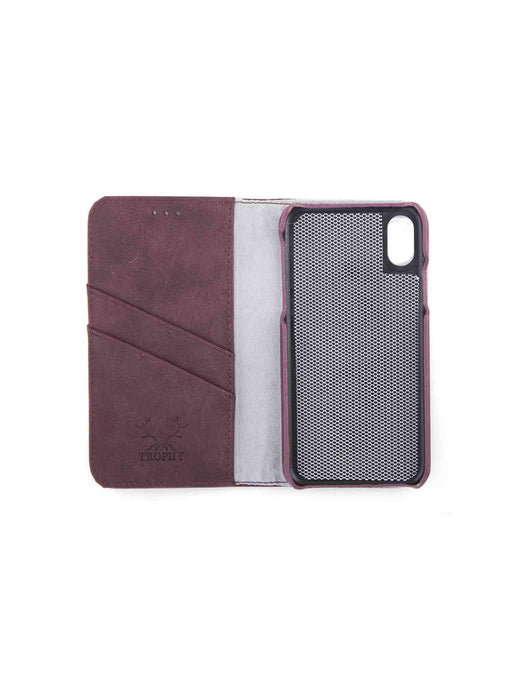 Plånboksfodral iPhone X-XS Magnet Wallet (Dark Red) - RP of Sweden