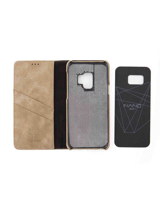 Plånboksfodral Samsung S9 Magnet Wallet (Light Brown) - RP of Sweden